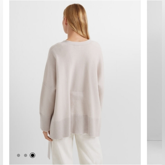 Club‎ Monaco Cashmere blend women Grey sweater cardigan Size XS oversized. - Picture 9 of 12